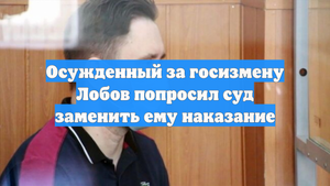Осужденный за госизмену Лобов попросил суд заменить ему наказание