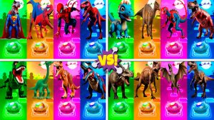 Динозавры МЕГАМИКС 165-168 уровни - Мультики про Динозавров | МУЛЬТФИЛЬМЫ ДИНОЗАВРЫ в Tiles Hop