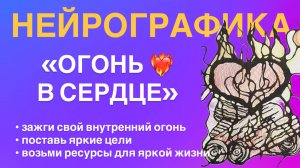 Нейрографика. Алгоритм «ОГОНЬ В СЕРДЦЕ». Зажги свой внутренний огонь. Мотивация. Цели