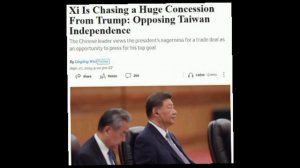 ‼️🇺🇸🇨🇳Си Цзиньпинь потребовал от Трампа "сдать Тайвань" — Wall Street Journal
