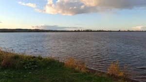 Очень ветреный вечер на Каме.