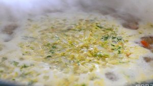 Картофельный крем-суп с зеленью