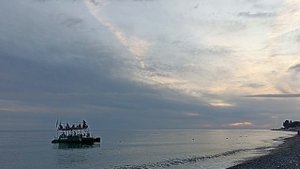 Вечернее море. Абхазия. 28 сентября. 2025 года.