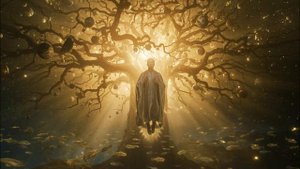 Cosmic Tree of Light 🌌 2-Hour Ethereal Ambience ｜ Planets as Fruit ｜ Levitating Meditation