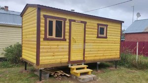 Баня из сухого бруса от СК "Бани", 5х2,3 м. Киржач, сентябрь 2025