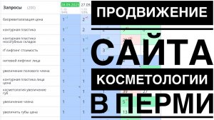 Продвижение сайта косметологии в Перми