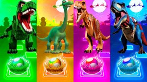 Coffin Dance Динозавры 167 уровень - Мультики про Динозавров | МУЛЬТФИЛЬМЫ ДИНОЗАВРЫ в Tiles Hop