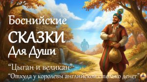 🌔Боснийские Сказки на Ночь: Хитрость Цыгана и Тайна Королевы| Аудиосказка для Сна под звуки камина