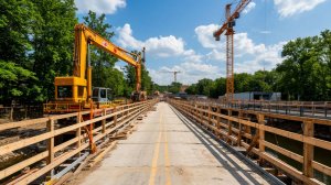 ✅➤➤Construction Simulator➤➤строим пешеходный мост