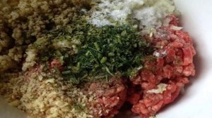 Люля-кебаб с пшеном и орехами