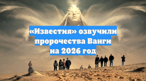 «Известия» озвучили пророчества Ванги на 2026 год