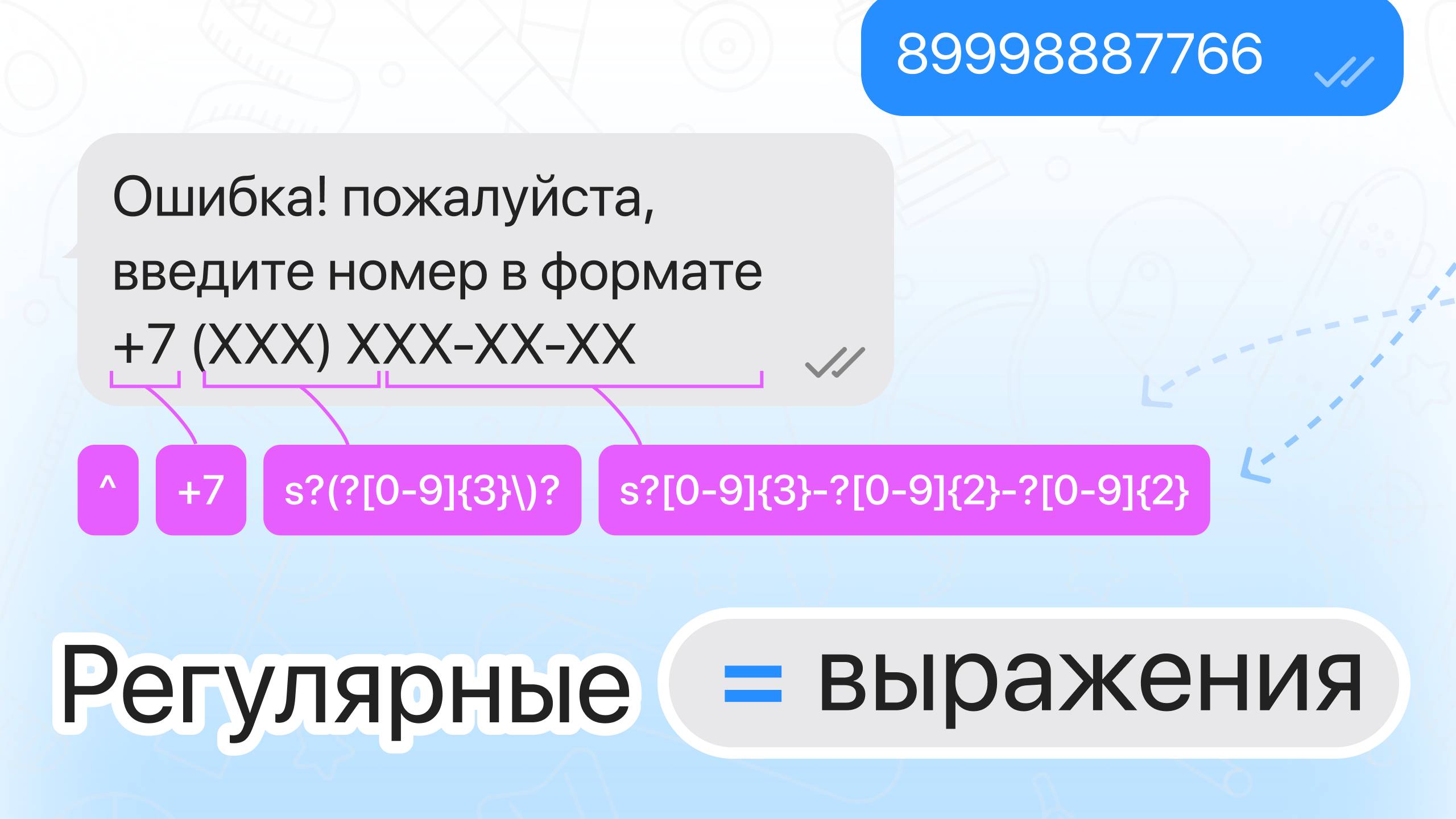 Настраиваем проверку данных через регулярные выражения в формах ввода в Telegram чат-боте