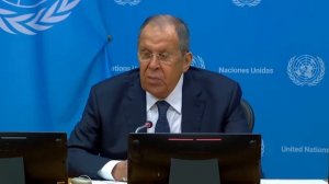 Министр Лавров С.В. на пресс-конференции в ООН (Нью-Йорк, 27.09.2025г)