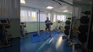 Дуатлон с гирями 24 кг, по 3'