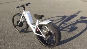 Электровелосипед с автомобильной шиной