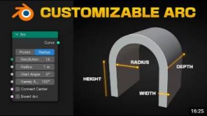 Create a Customizable ARC with Geometry Nodes in Blender