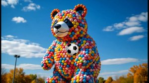 Волшебство шаров: панда оживает