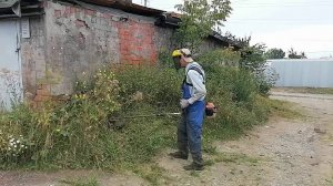 Покос травы в ПК ГК №17 август 2025