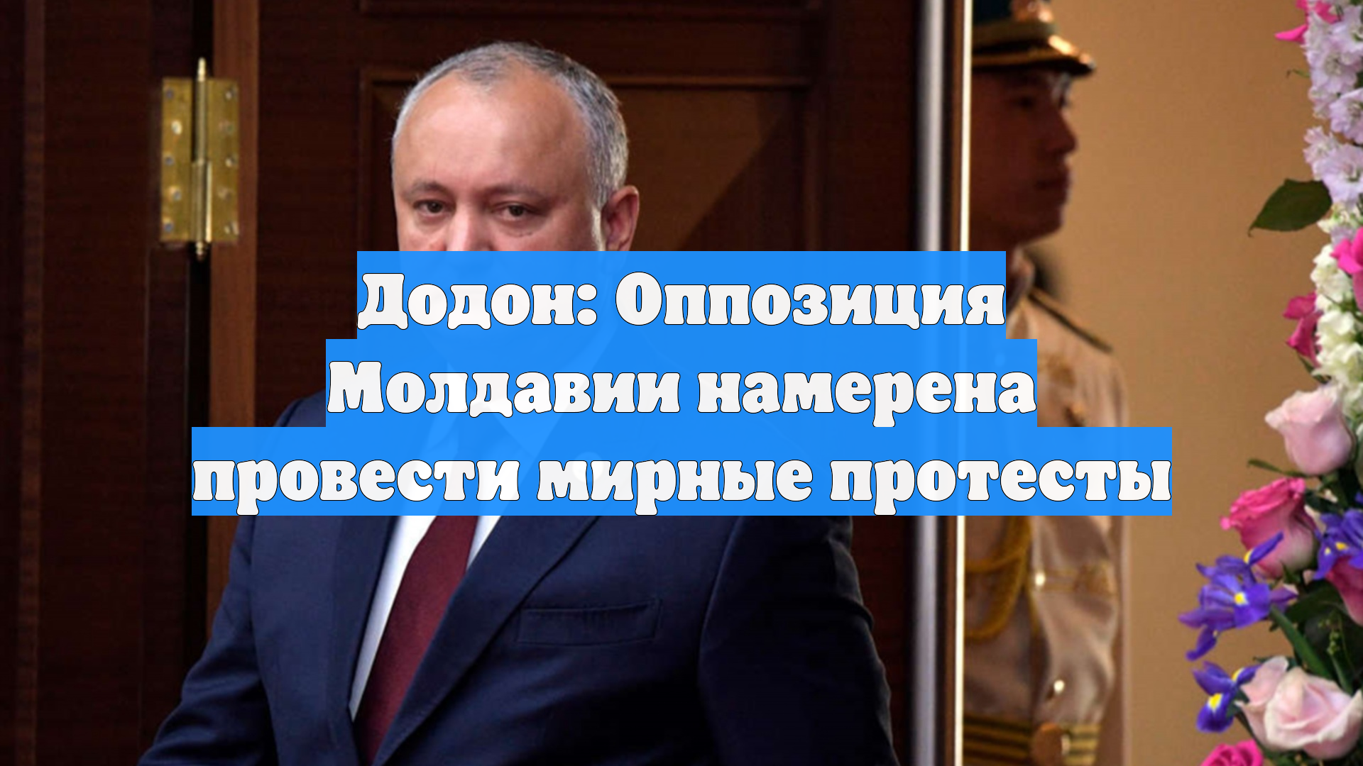 Додон: Оппозиция Молдавии намерена провести мирные протесты