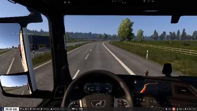 ETS2. Перевозка камней 33т в TruckersMP.