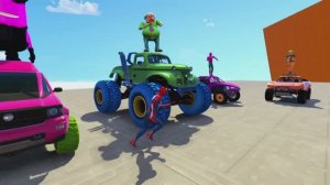 Машинки летают и прыгают! Развивающие мультики Машины помощники. Мультфильмы про машинки