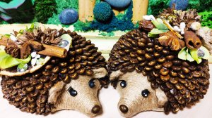 💛 Ароматизированные ежики из джутового шпагата и кофейных зерен 🦔 Идея подарка на 8 марта 💐
