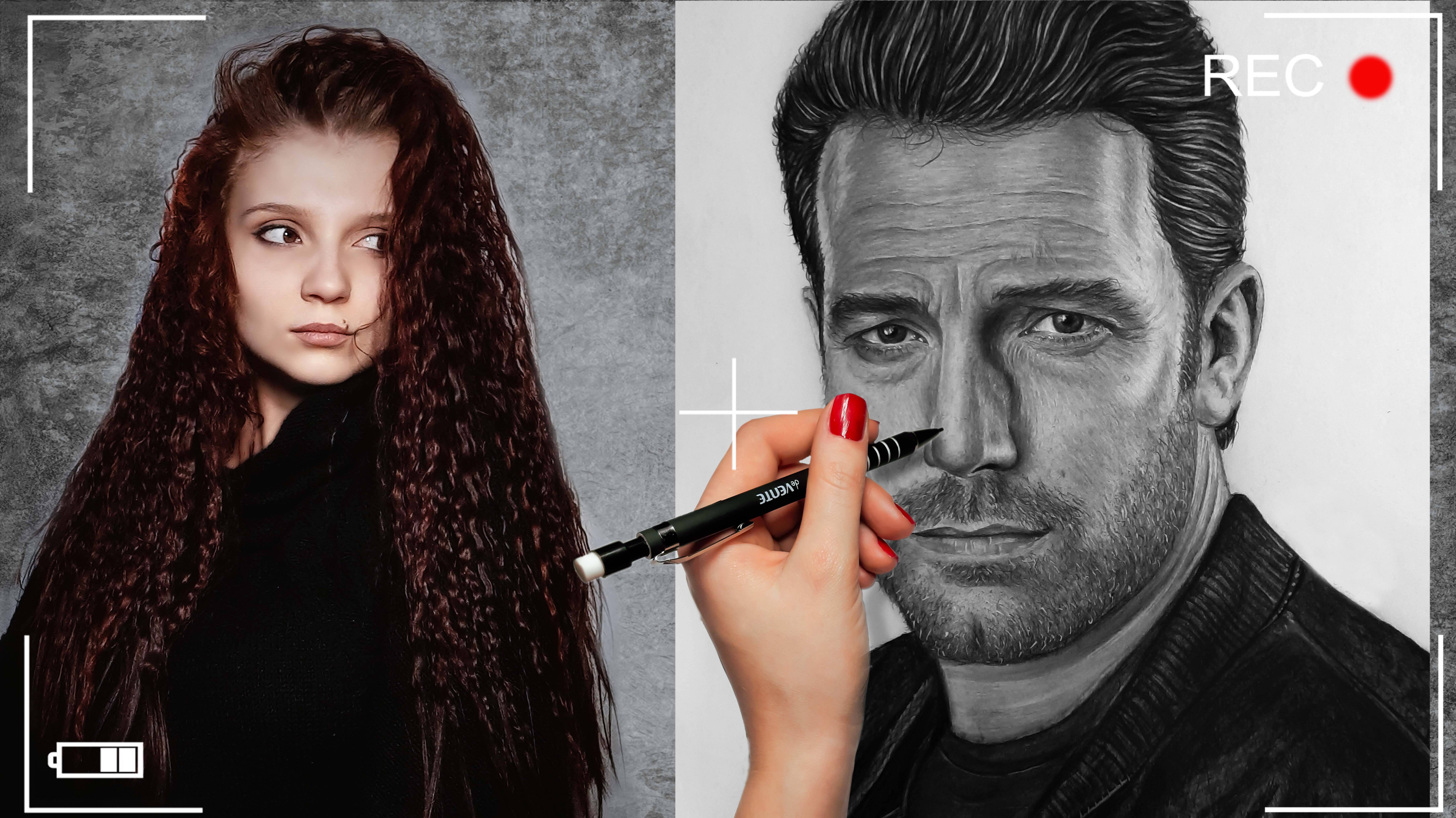 Портрет по фото -Бен Аффлек || 2021 Портрет по фото -Бен Аффлек || 2021