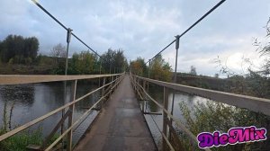 Стальной мост для стальных прохожих) перебираюсь через р. Клязьма