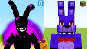 Майнкрафт против проклятого бонни фнаф аниматроников в гаррис мод! garry s mod