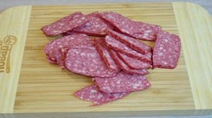 Мясная нарезка в виде ёлочки