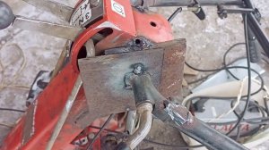ОТОРВАННЫЙ РУЛЬ МОТОБЛОКА МТЗ/АГРОС, РЕМОНТ, СВАРКА РУЛЯ, ЗАМЕНА ДВИГАТЕЛЬЯ НА LIFAN 188F