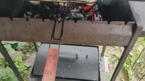 Куриный шашлык на решетке