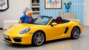 Котёнок и тачка