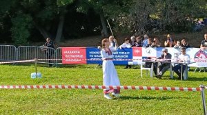 Девушки.Танец с шашкой.Казачья станица Москва.