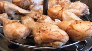 Курица, копченая в коптильне