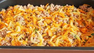 Мясная запеканка с гречкой