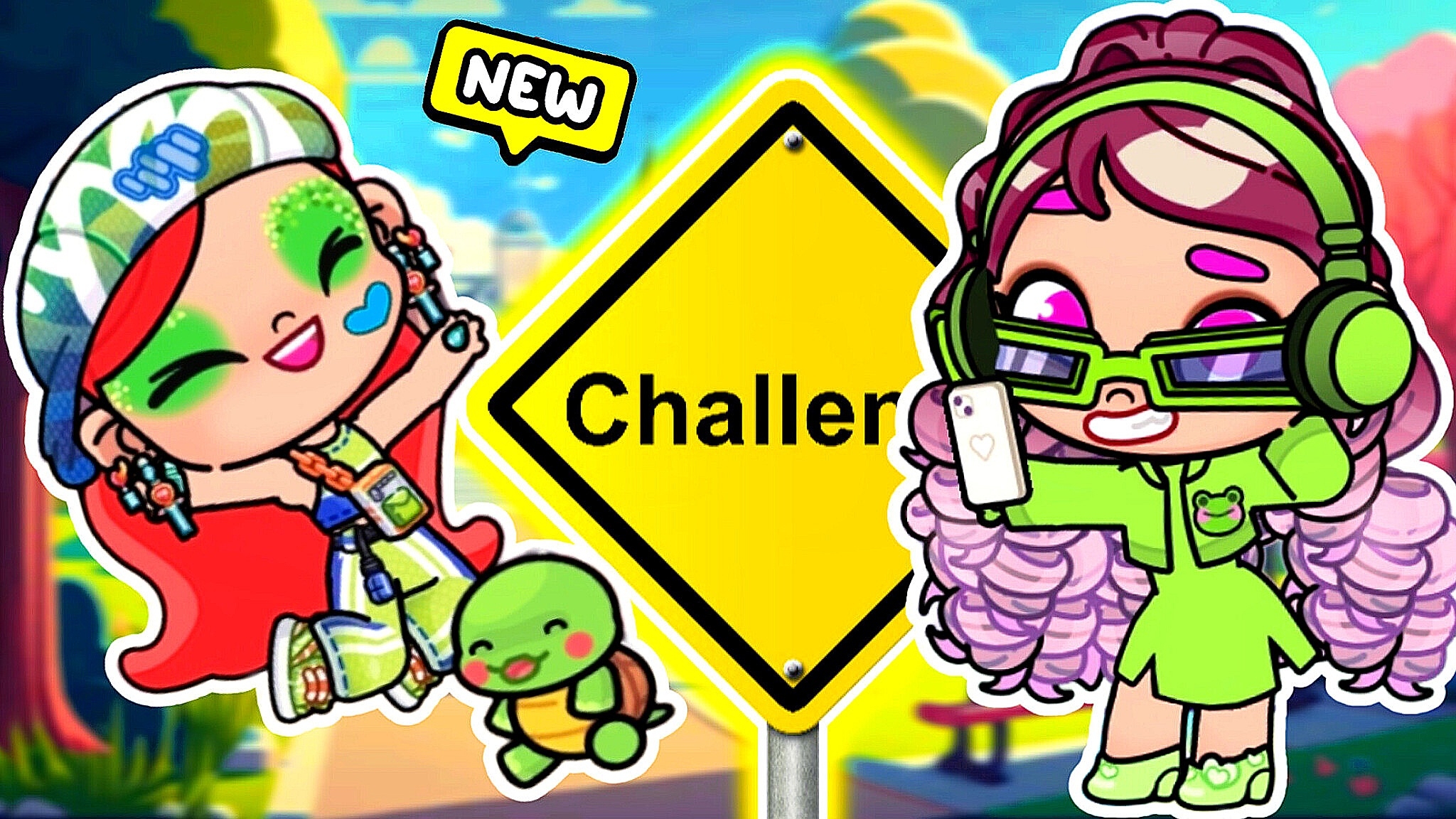 ЧЕЛЛЕНДЖ 24 часа в ЗЕЛЁНОМ ЦВЕТЕ /💕AVATAR WORLD ПРИКЛЮЧЕНИЯ💕 смотреть онлайн