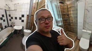 Ваш сантехник. Установка стеклянного душевого ограждения.