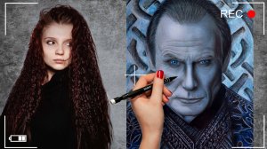 Портрет по фото - Билл Найи || 2021