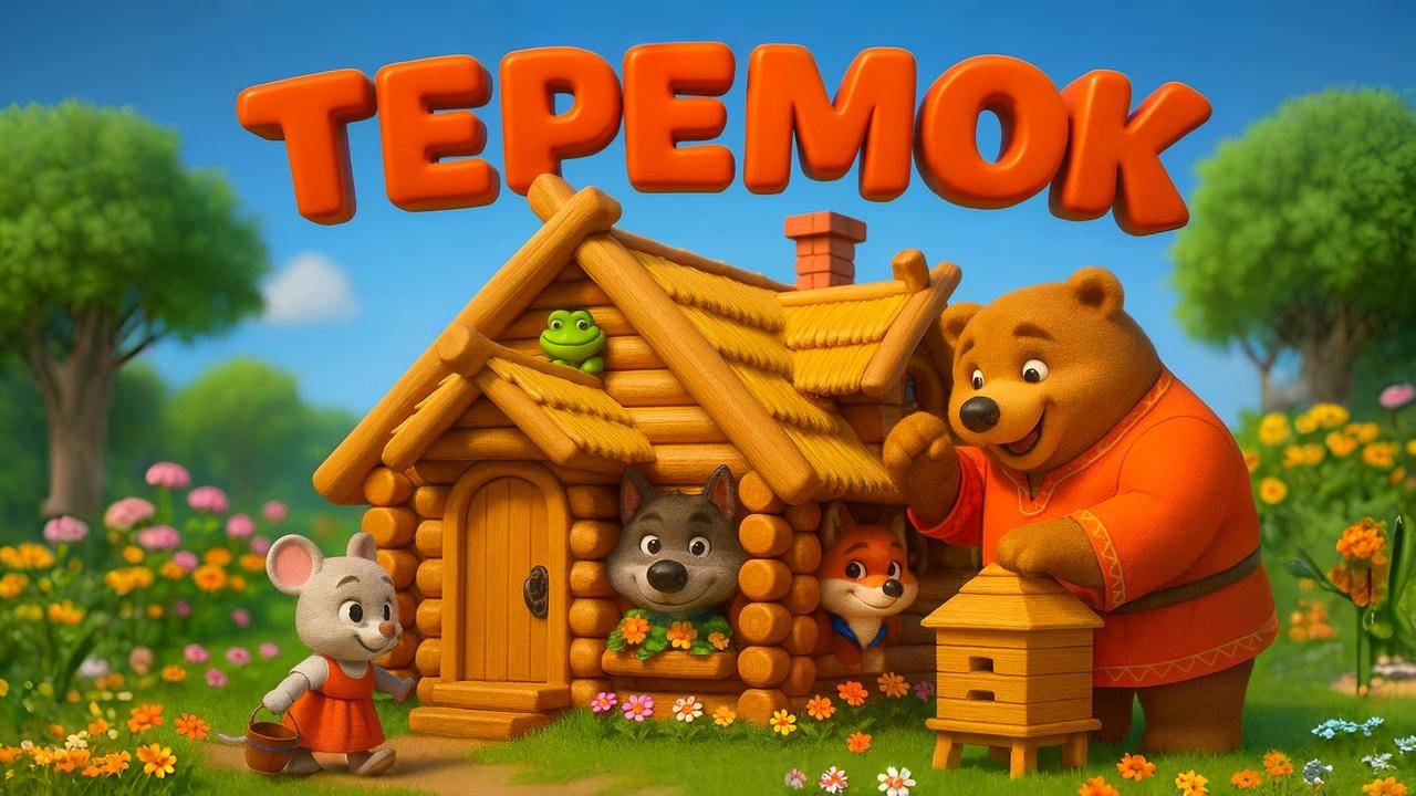  ТЕРЕМОК - Мультик сказка с песенкой!