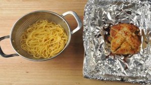 Лингвини с креветками в сливочном соусе