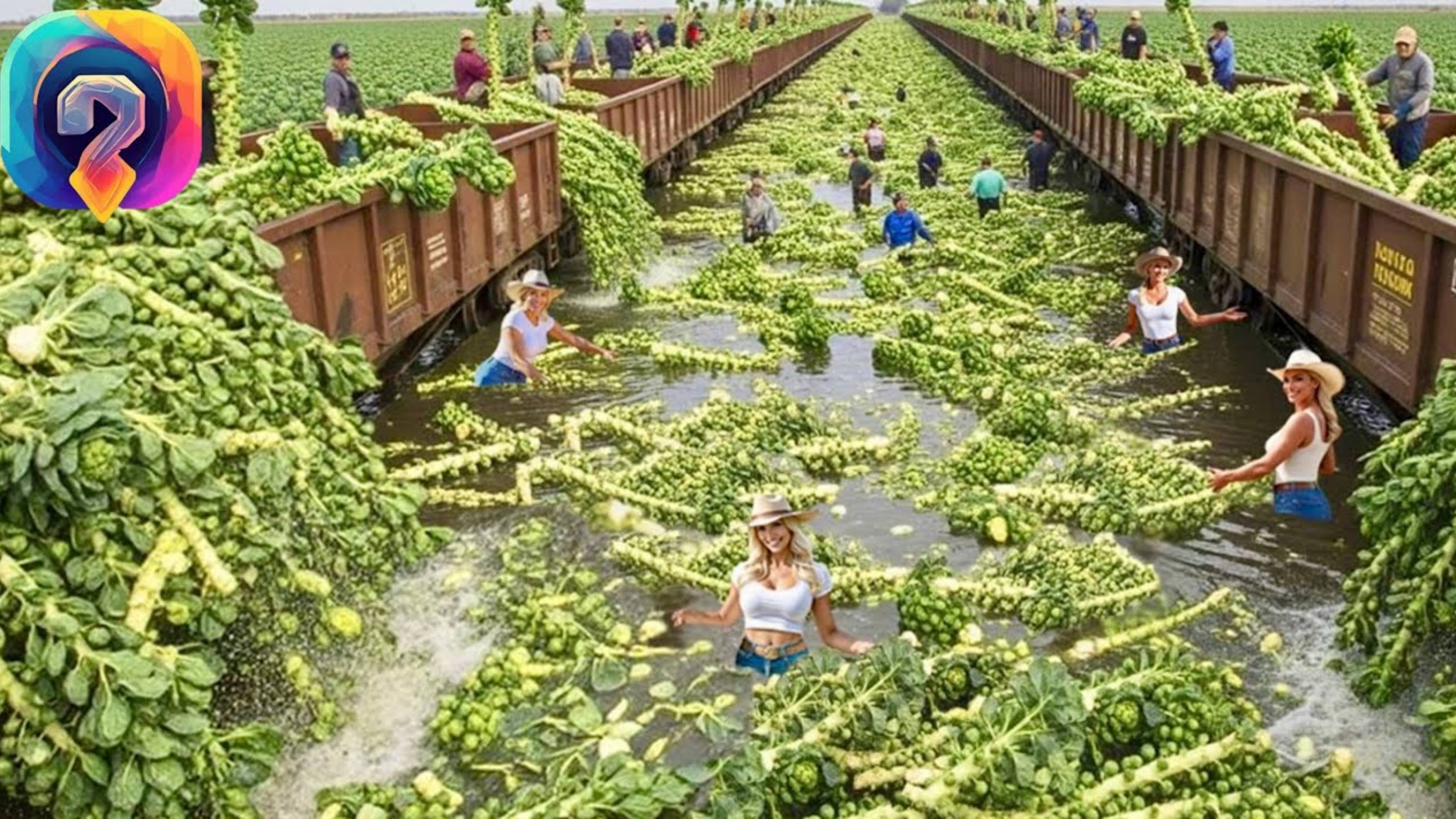 Современные сельскохозяйственные машины на новом уровне — фермеры собирают миллиарды тонн  урожая! смотреть онлайн