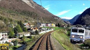 🚄 4К SmartTV ➤ Шамбери-Бур-Сен-Морис [Тарантез], французские Альпы, BB22200! UHD 30fps