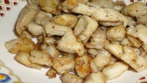 Курица мелкими кусочками