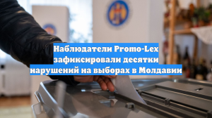 Наблюдатели Promo-Lex зафиксировали десятки нарушений на выборах в Молдавии