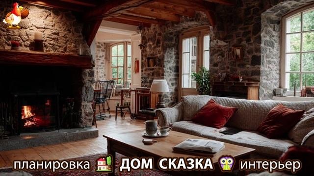 Сказочный дом мечты – 3D идея для вдохновения с планировкой и интерьером 🏡🏚️🏠 вариант (396)