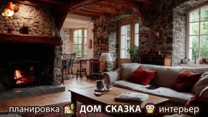 Сказочный дом мечты – 3D идея для вдохновения с планировкой и интерьером 🏡🏚️🏠 вариант (396)