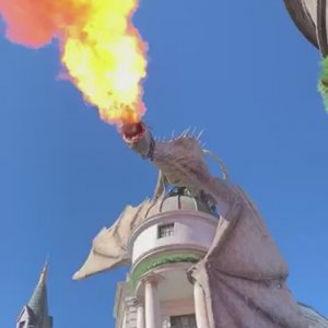 Огнедышащий дракон - Парк развлечений  «Волшебный мир Гарри Поттера»  Орландо  США!!!