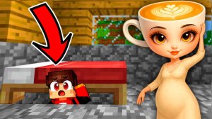 СПРЯТАЛСЯ под КРОВАТЬЮ ОТ БЕРЕМЕННОЙ БАЛЕРИНЫ КАПУЧИНЫ В МАЙНКРАФТЕ