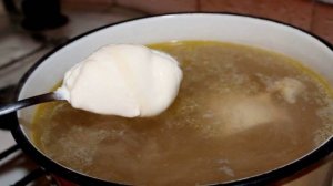 Куриный сырный суп